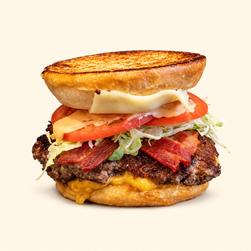 Grilled Cheese Bacon Burger — Riverside Burgers, Toronto