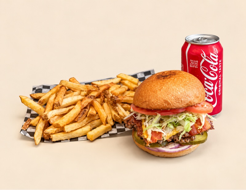 Banquet Burger Combo — Riverside Burgers, Toronto