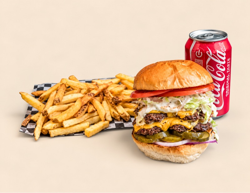 Big Boy Burger Combo — Riverside Burgers, Toronto